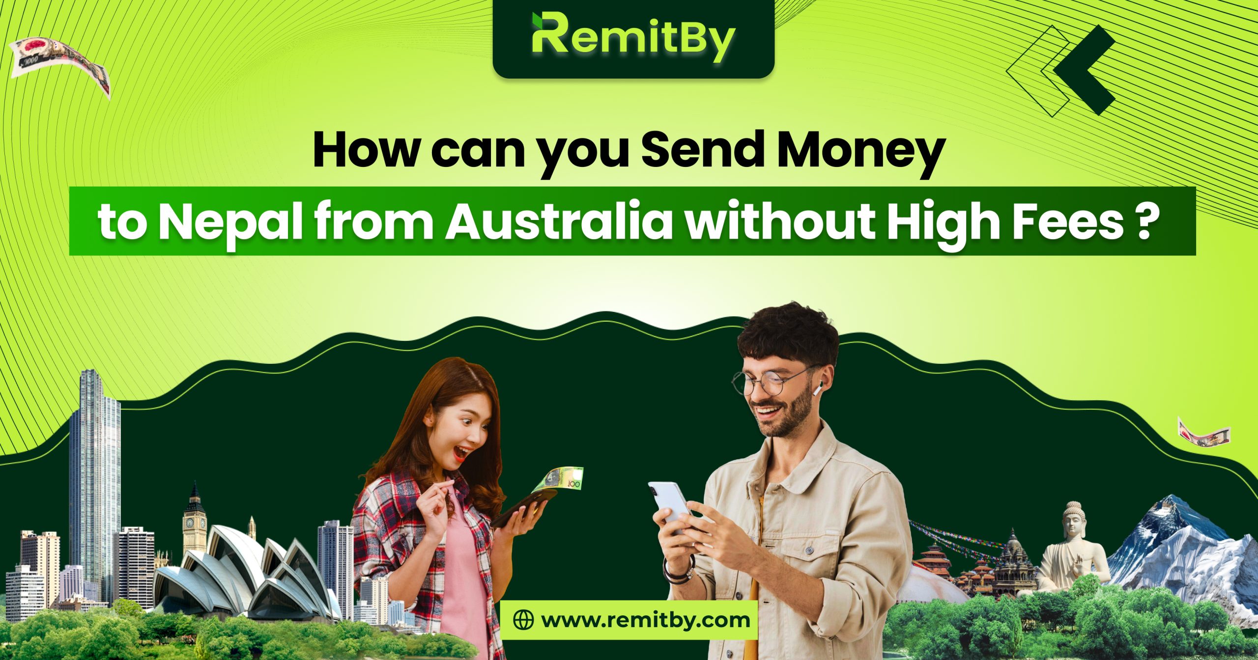 How can you send money to nepal from australia without high fees